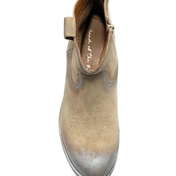 NEW BAND OF THE FREE Suede Sycamore Western Booties Sand for women 462mn - Picture 4 of 5